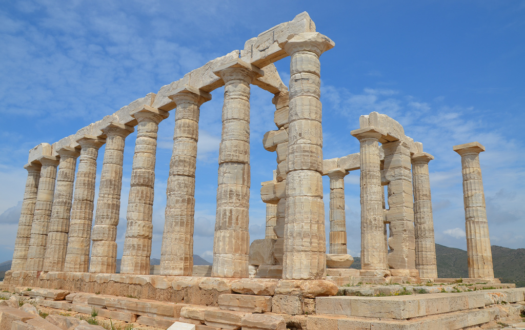 Temple of Poseidon, built around 444 – 440 BC, Cape Sounion