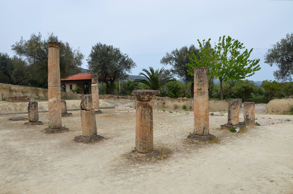 The Apodyterium ("undressing room"), where the athletes got undressed, oiled their skin and prepared for the games.