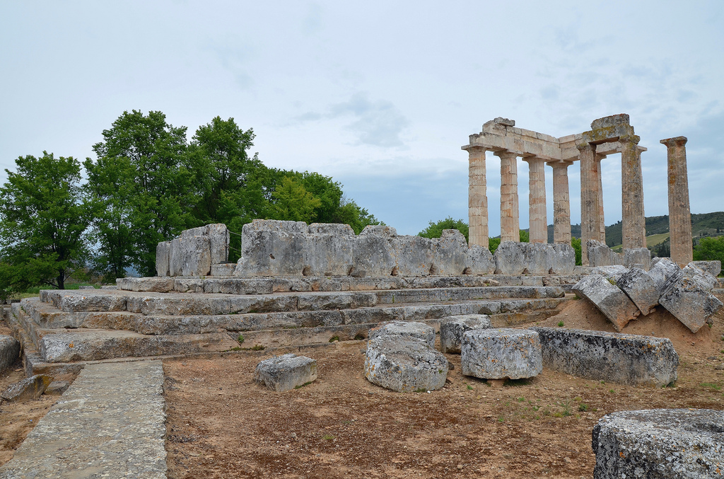 The Temple of Zeus, constructed during the last third of the 4th century BC (ca . 330 BC).
