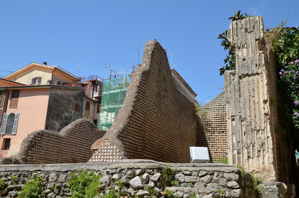 The cellas the of the Capitolium (temple dedicated to Jupiter, Juno аnd Minerva) dating back to ca. 50-40 BC, Terracina (Anxur), Terracina, Italy
