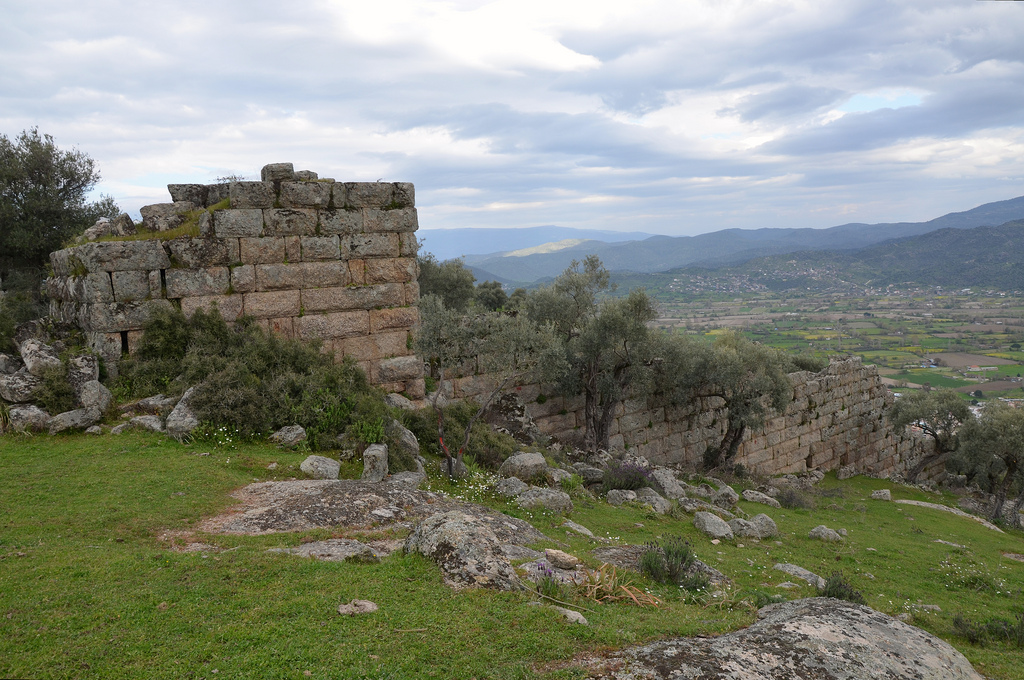 The Hellenistic city walls.