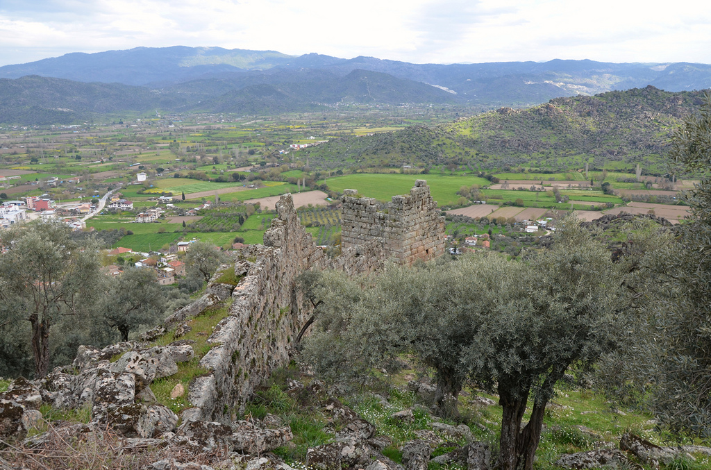 The Hellenistic city walls.