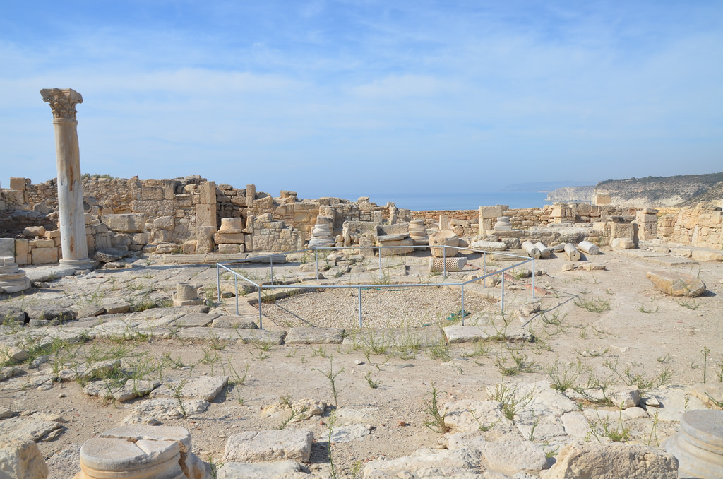 The Early Christian Basilica dating to the beginning of the 5th century AD, Kourion, Cyprus