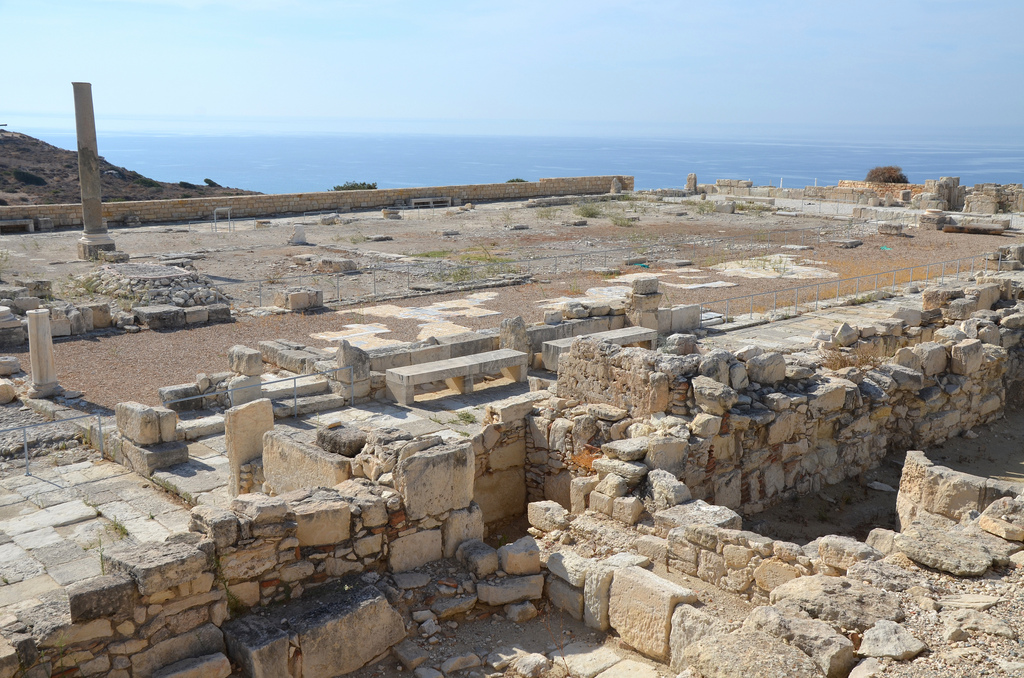 The Early Christian Basilica dating to the beginning of the 5th century AD, Kourion, Cyprus