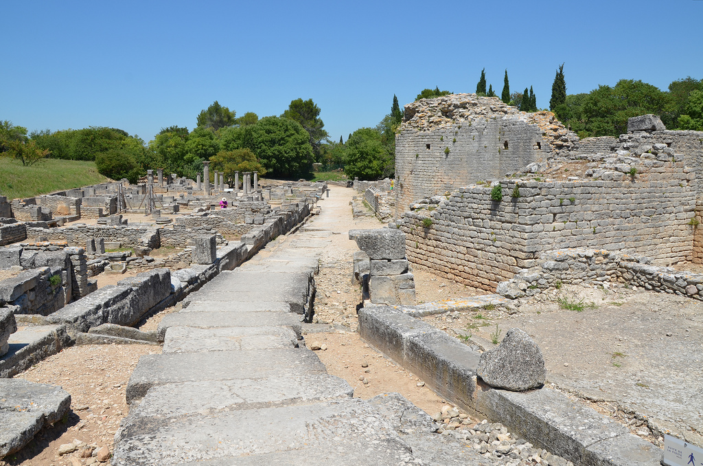 Overview of Glanum.