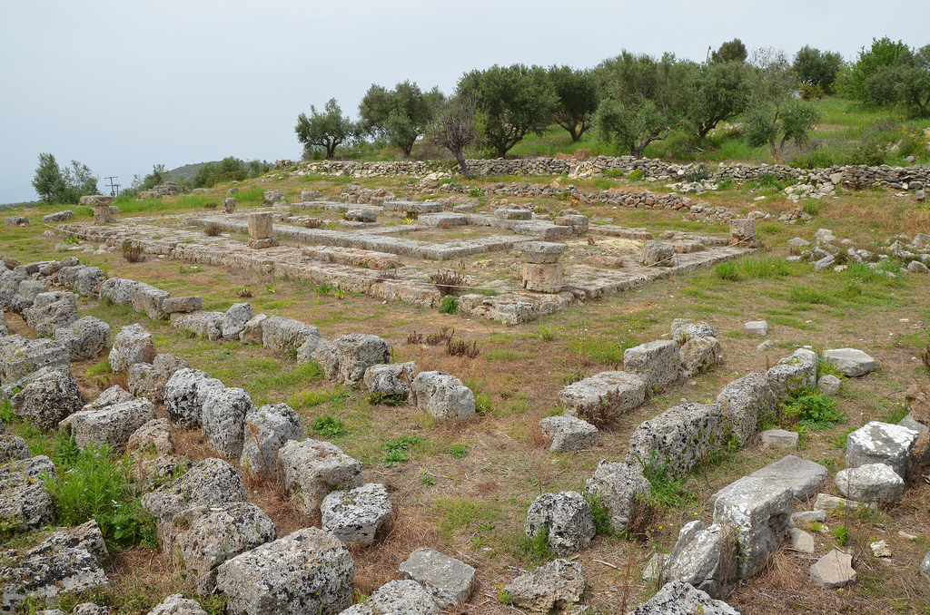 The peripteral Temple of Demeter.