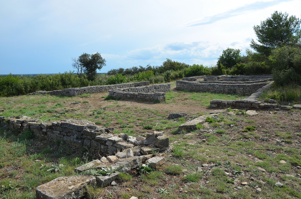 The terraced house in the northern district built in the Roman period.
