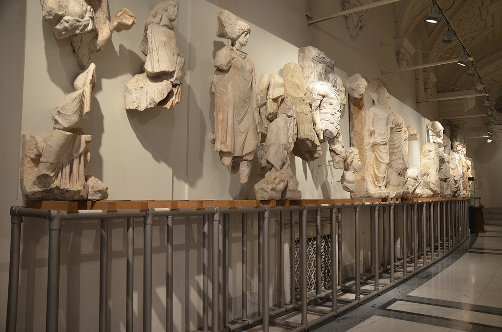 Relief friezes of the Parthian monument.