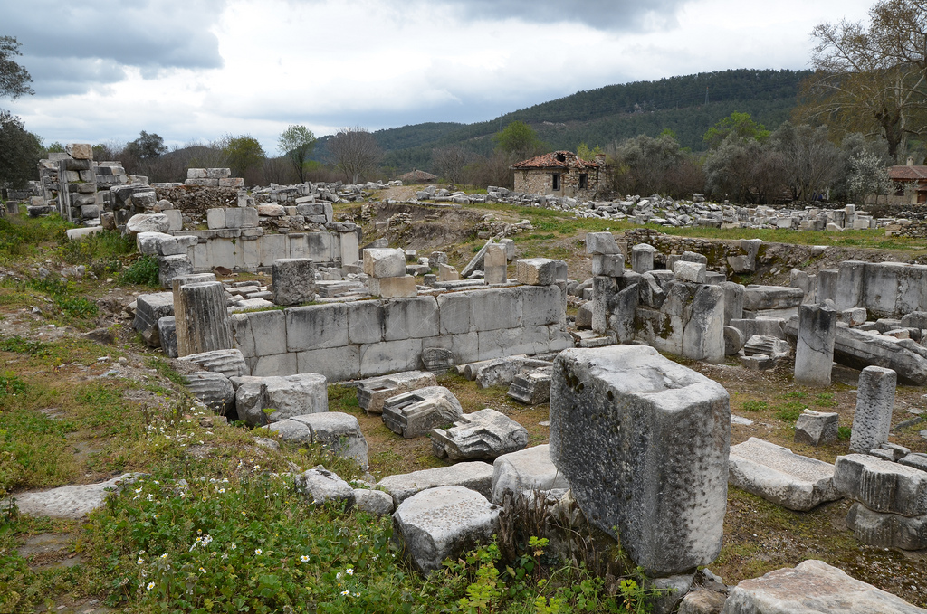The Gymnasium was built in the second quarter of the 2ndcentury BC to the west end of the city in a small distance from the fortification wall.