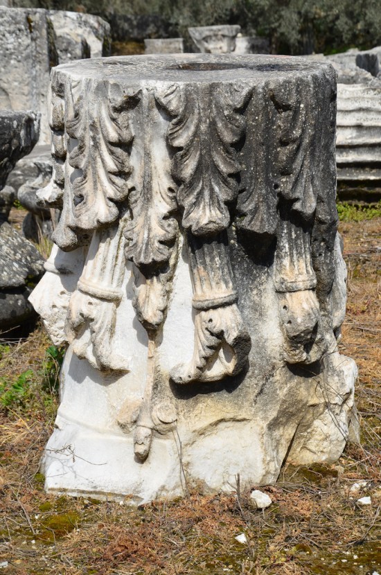 Corinthian column from the Temple of Hecate.
