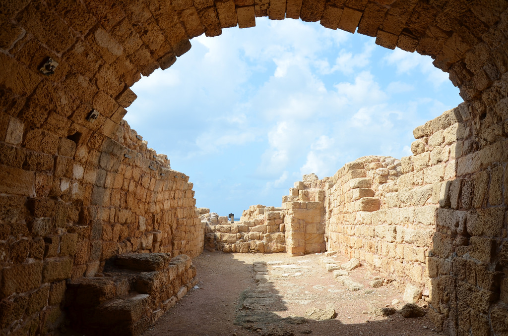 Mithraeum, a 1st century grain storage converted into into a Mithraeum during the third century AD.