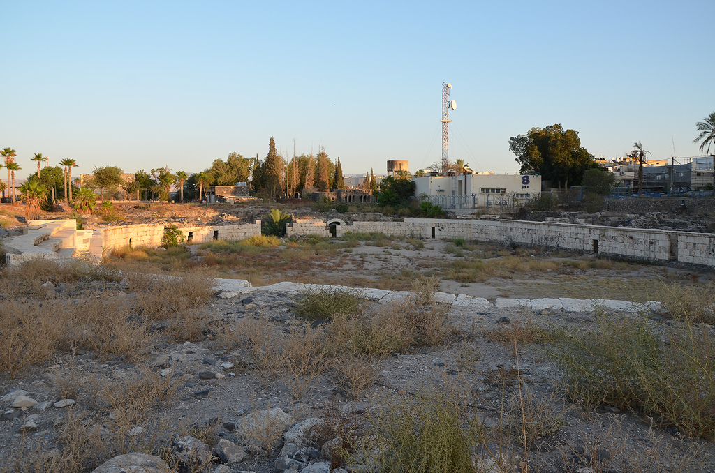 The Amphitheatre, situated beyond the city limits, there was probably ten or twelve rows accommodating 5,000-7,000 spectators.