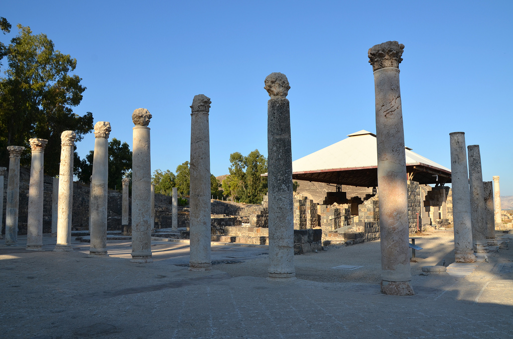 The Western Bathhouse built in the 4th century AD.