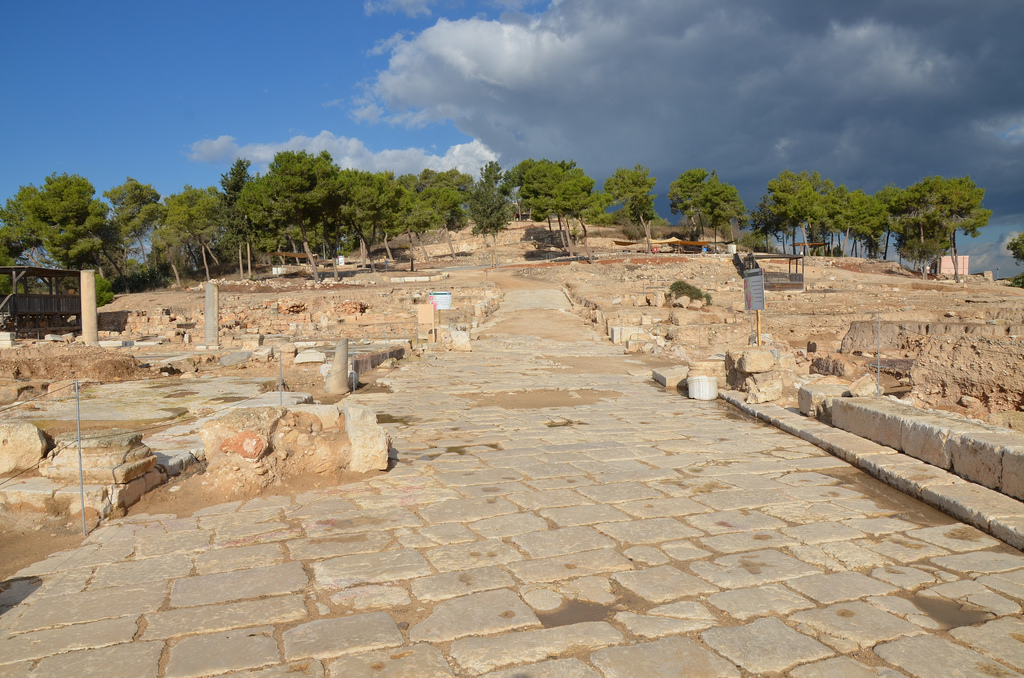 View of the Decumanus which functioned as the main artery by which one entered the city from the east.