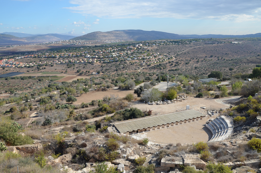 View over the Theatre built on the northen slope of the hill in the early 2nd century AD.