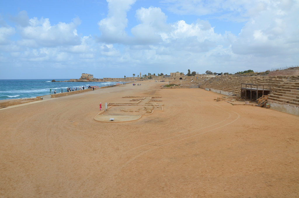 The Hippodrome, built by Herod the Great for the inauguration of the city in 9/10 BC, it was the venue of the Actian Games instituted by King Herod in honor of emperor Augustus and held every 4 years.