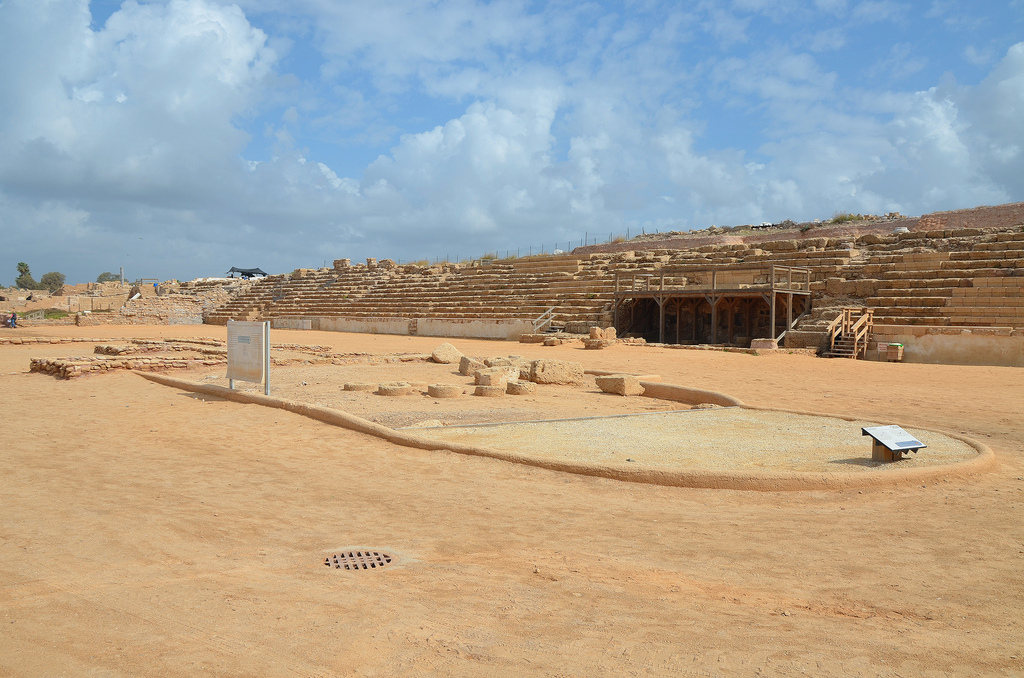 The Hippodrome was 300 metres long and fifty metres wide and may have had as many as 15,000 seats in Herod's day.
