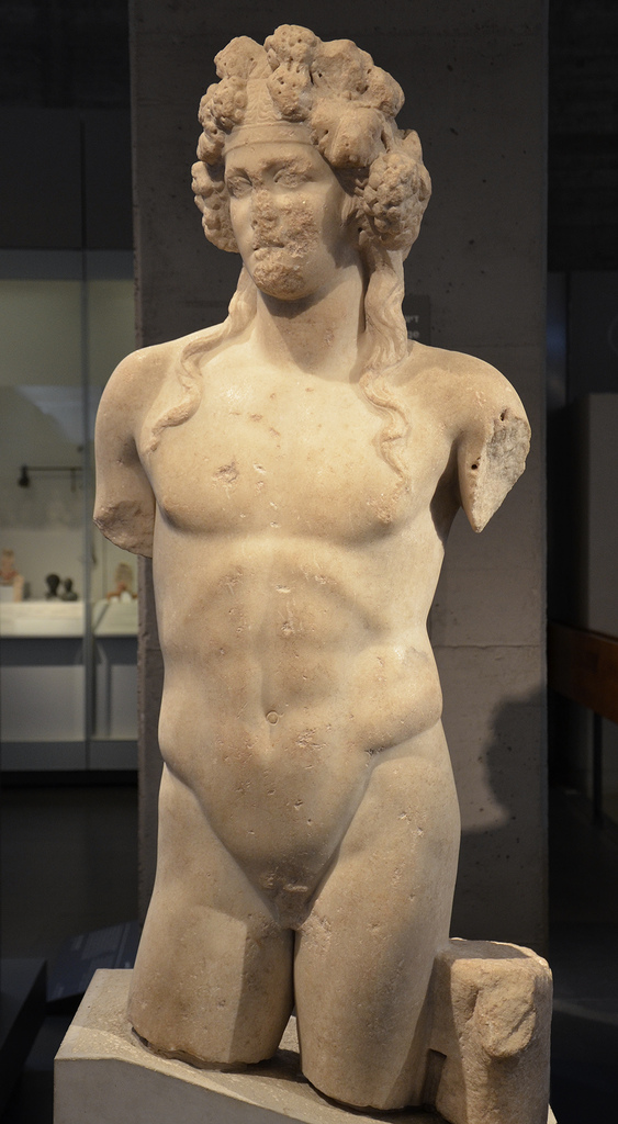 Statue of Dionysus, from Beit Sh'ean/Scythopolis, 2nd century AD, Israel Museum.