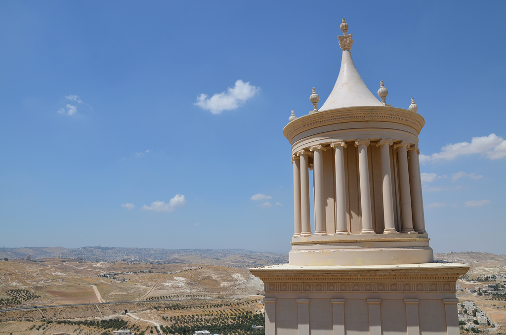 The model of Herod's mausoleum.