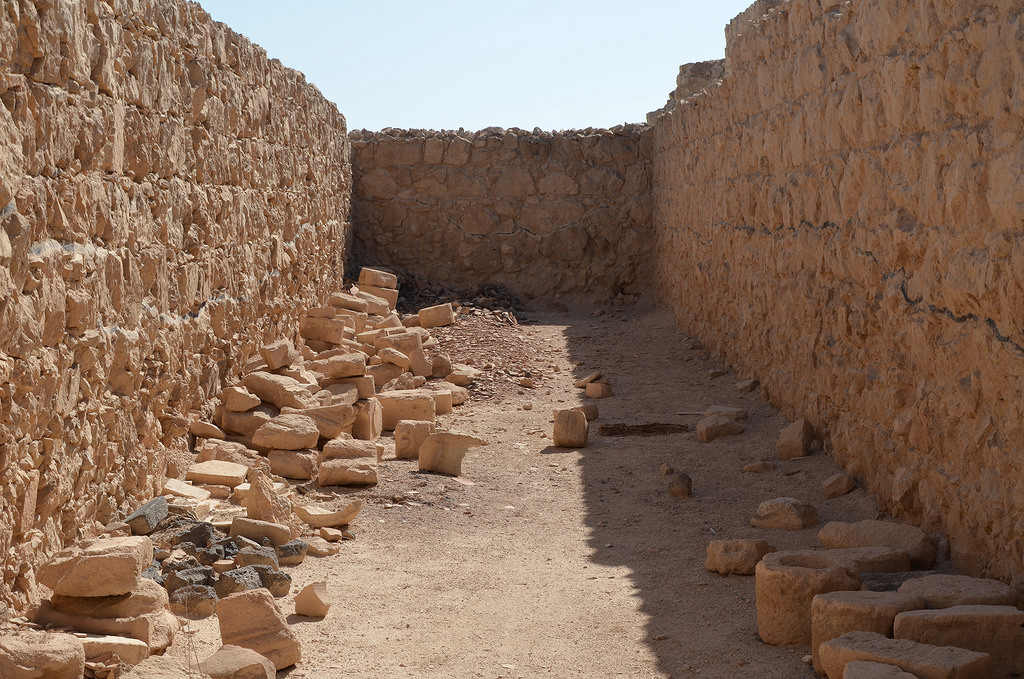 The storeroom complex. Each storeroom was used to hold a different commodity. This included essentials like olive oil, grains, nuts and seeds.
