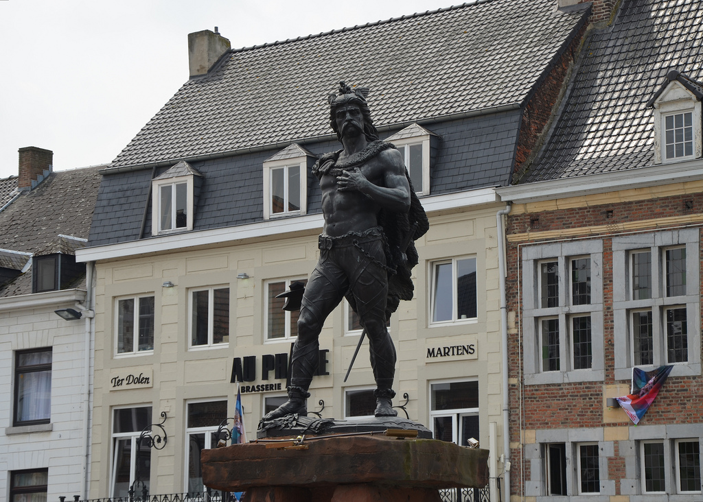 Statue of Ambiorix erected in 1866 in Tongeren.