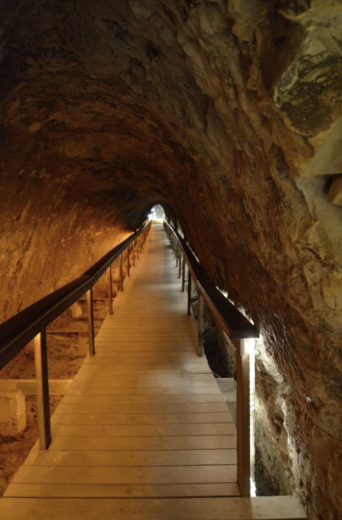 The Water System built in the 10th century BC, it was 80m tunnel which led to the spring under the bedrock.