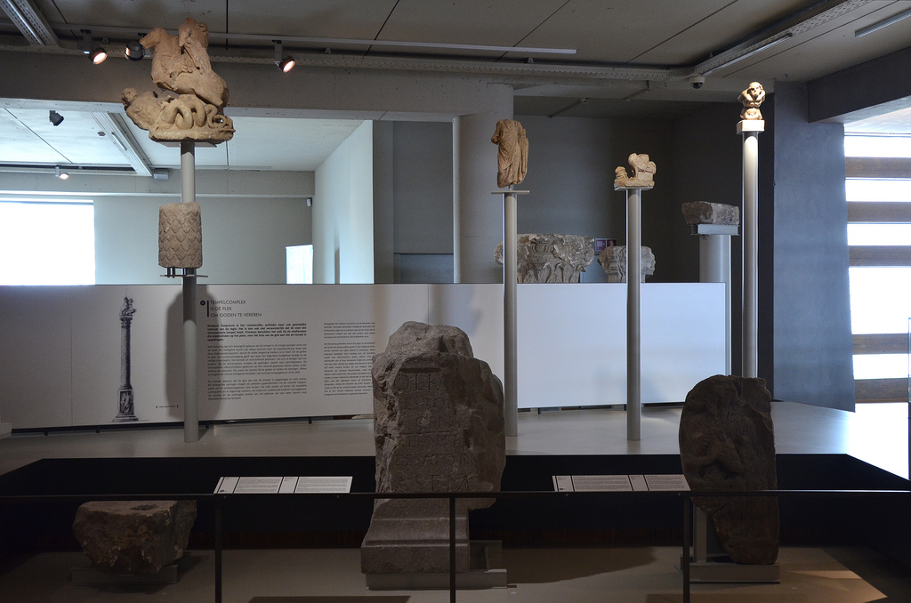Votive stones and images of gods, from the Temple complex and other sacred places. Gallo-Roman Museum of Tongeren, Belgium.