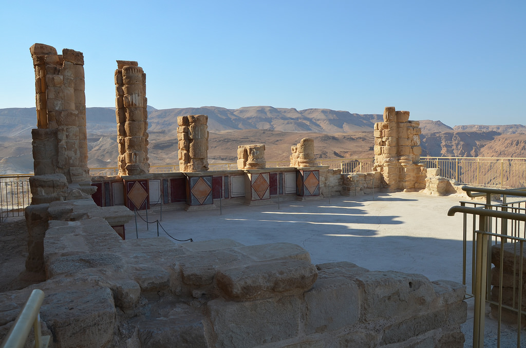 The lower terrace of Herod's Northern Palace. 
