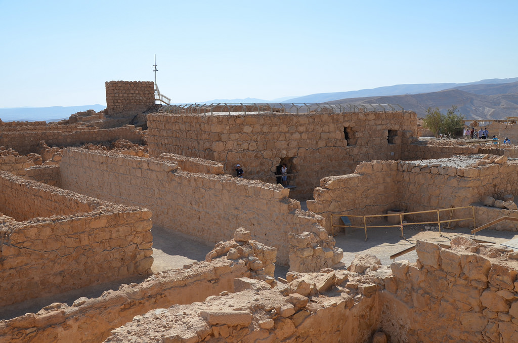 View of the storeroom complex and the large Bathhouse.