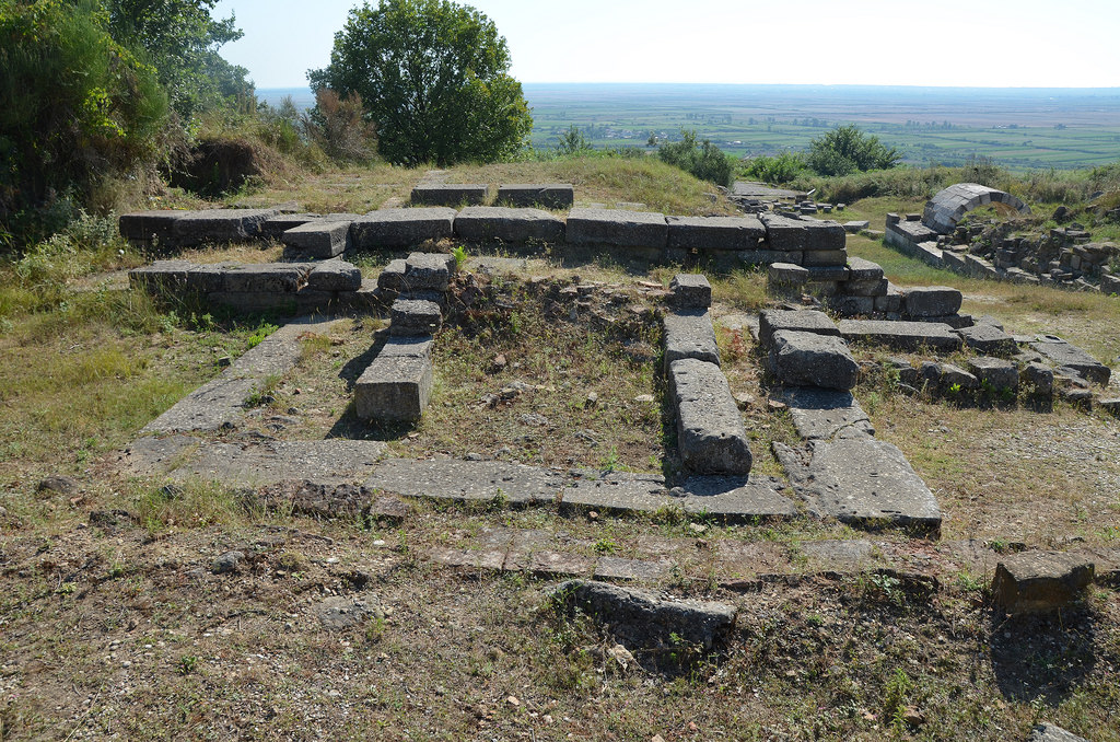 Foundations of a temple located along the sacred road built in the 2nd century BC and possibly renovated in the 2nd century AD.