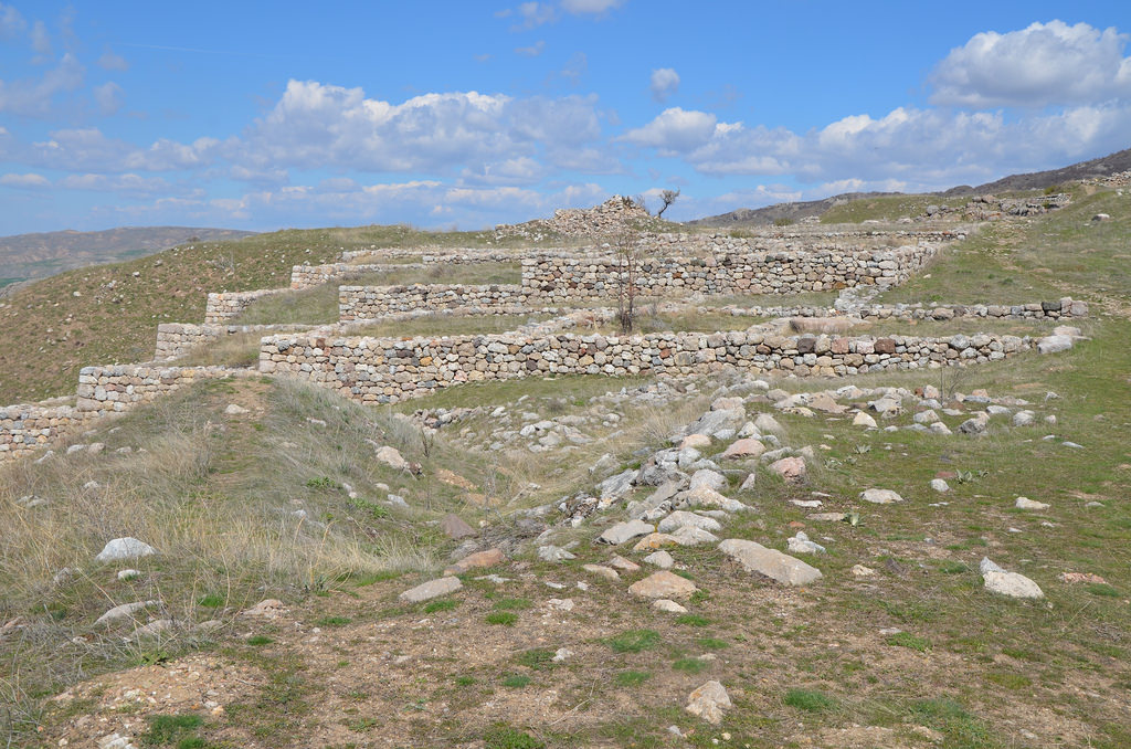 The ruins of the Royal Castle, the residence of the Kings built during the 13th century BC, it forms the highest point of the old city of Hattusa with splendid views over the city and the valley to the north.