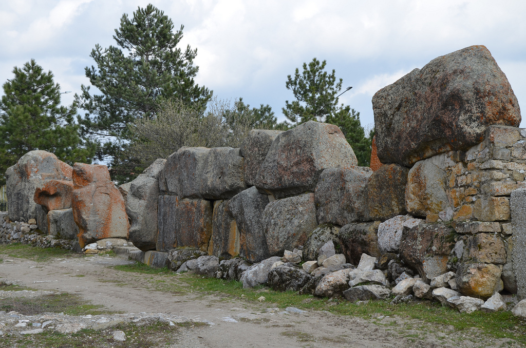 Cyclopean stone wall.