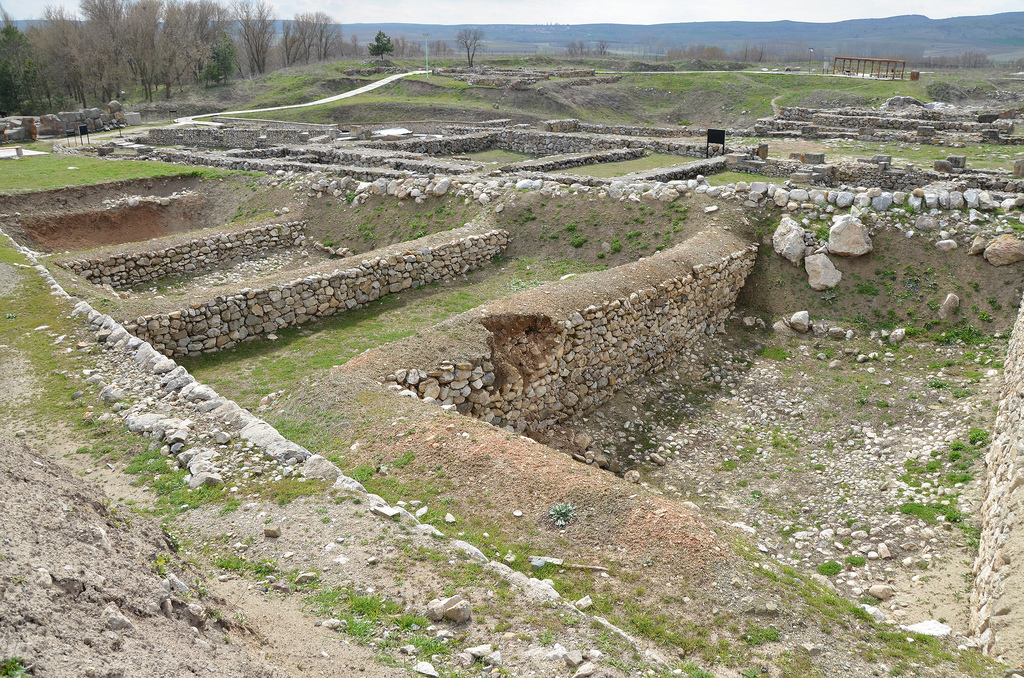 Subterranean silos built to store great amounts of grains without contact with air, wheat and barley were the most important grains produced in the Hittite lands.