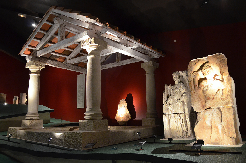 The re-creation of the sanctuary of Hercules.