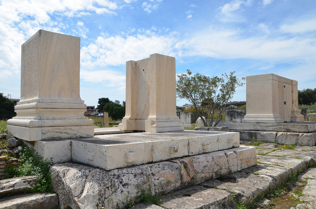 Partial reconstruction of the Eastern Triumphal Arch built by Antoninus Pius.