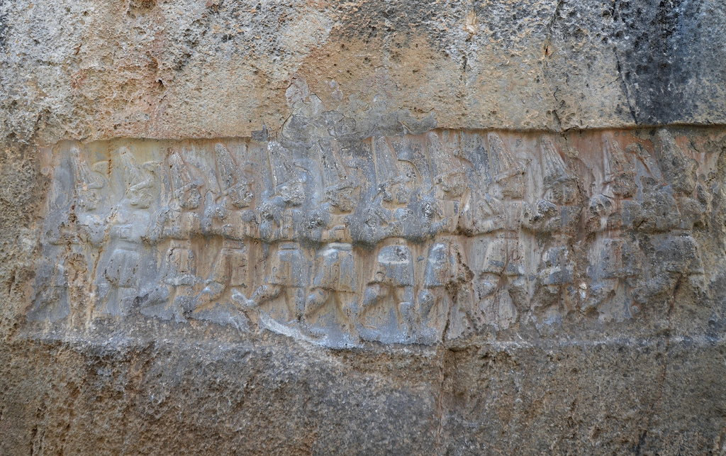 West wall of Chamber B depicting the twelve Gods of the Underworld.