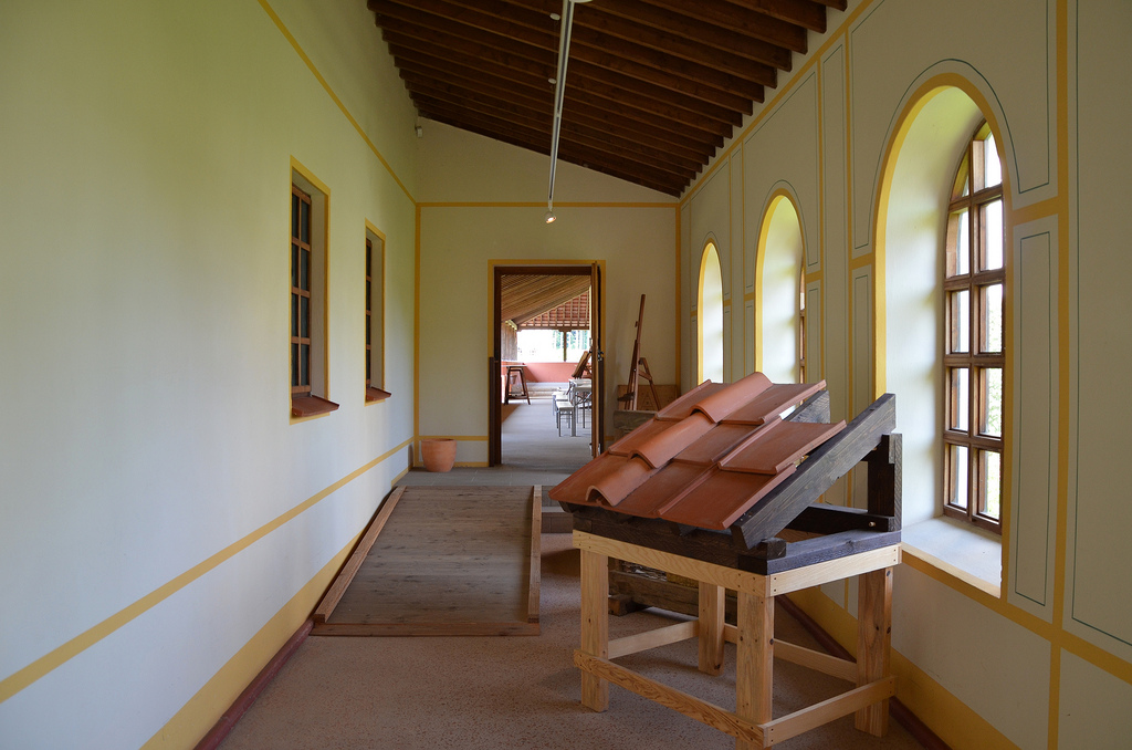 The exhibition area.
