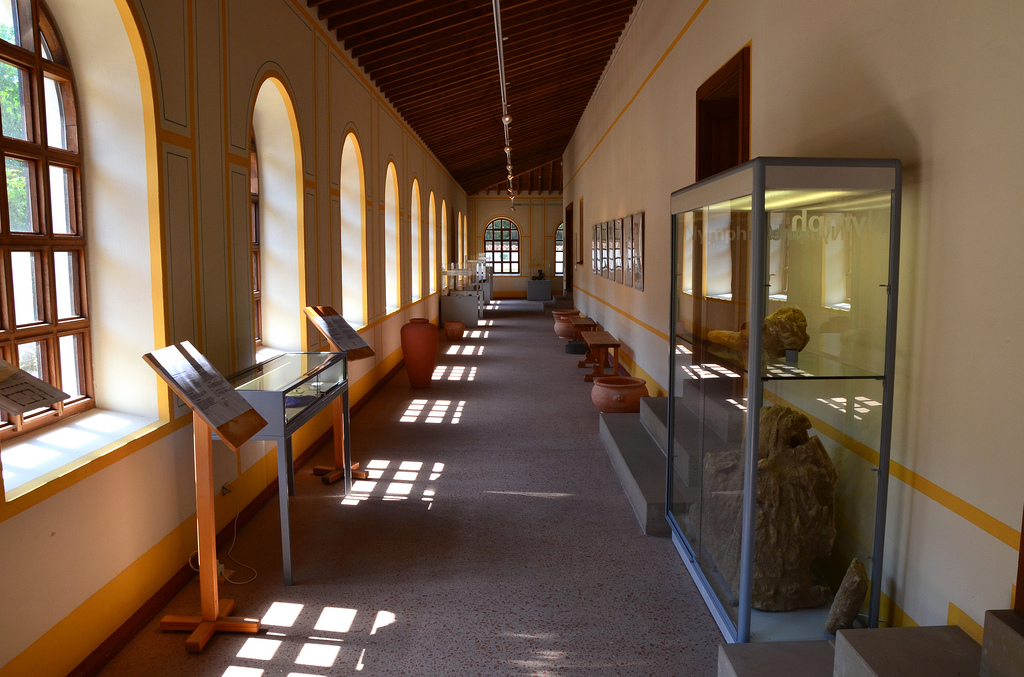 The exhibition area.
