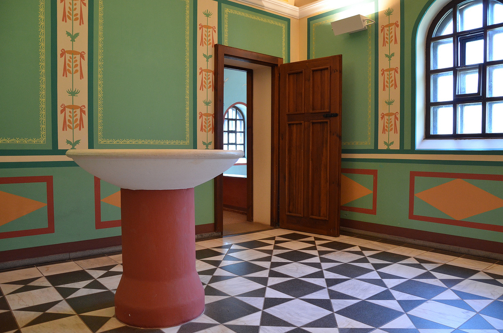 The complex also includes a fully functioning Roman bath. The baths have been rebuilt in their original way and give an indication of how important the bathing culture was in the Roman Empire.