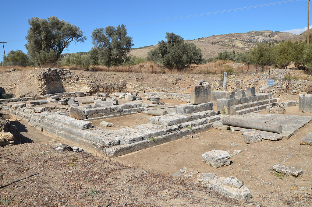 The Temple of Apollo Pythios, the main sanctuary of pre-Roman Gortyn built in the 7th century BC.