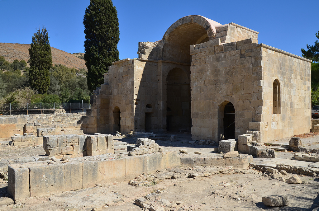 The Church of Haghios Titus. It was built in the 6th century AD, but much of what survives certainly belongs to later repairs and additions.