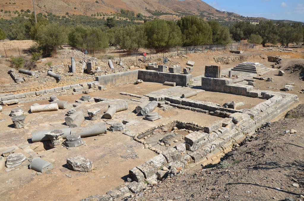 Overview of the Temple of Apollo Pythios.