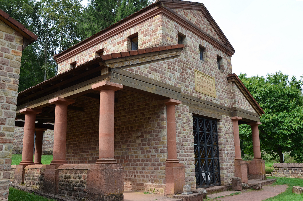 The reconstruction main temple of the sanctuary dedicated to Mercury.