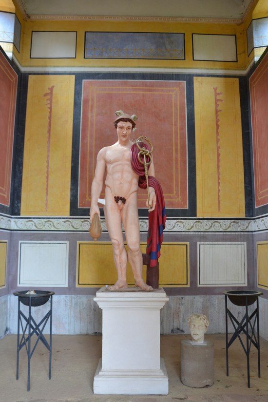 Reconstruction of the Mercury statue inside of the main temple dedicated to the god.