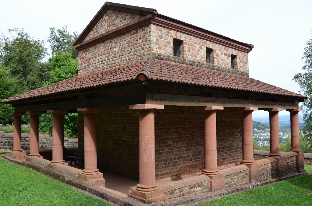 The reconstruction main temple of the sanctuary dedicated to Mercury.