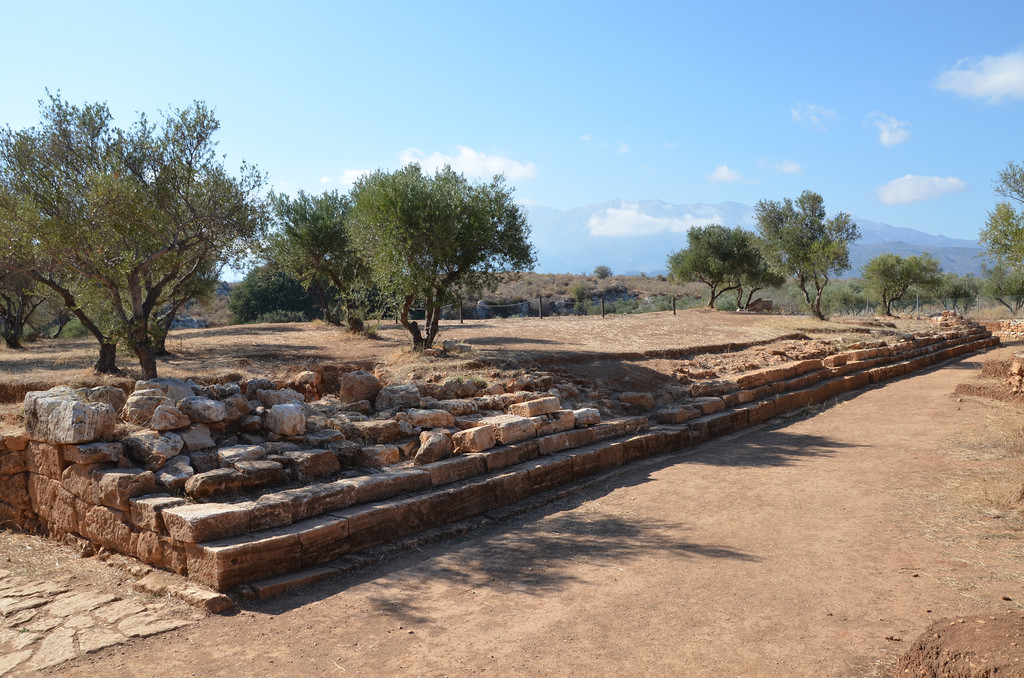 The long stepped construction at the north side of the ancient theatre. Its exact function is not clarified yet but it may have served as stands for event taken place in front of it. It is dated to the Hellenistic period but does not below to the initial phase of construction of the theatre.