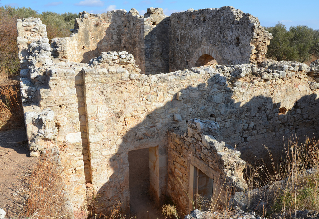 The remains of one of the two Roman baths constructed in the Roman period (1st century BC - 4th century AD).