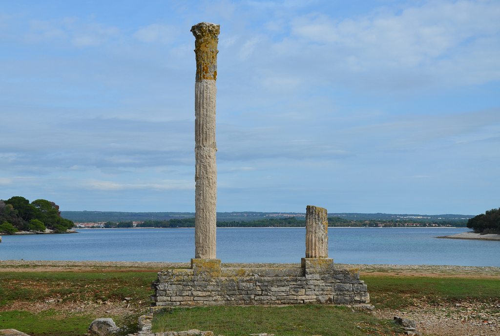The columns of the Temple of Venus.