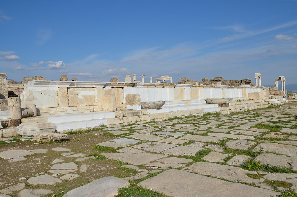The monumental nymphaeum built during the reign of Septimius Severus.