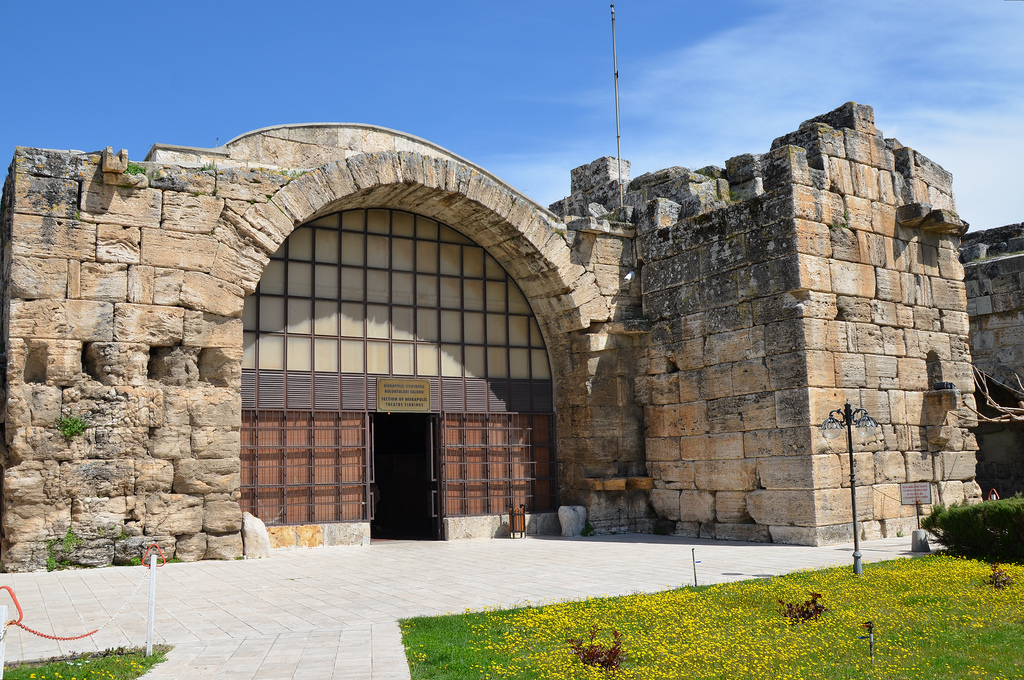The Roman Bath, one of the biggest buildings of Hierapolis antique city, has been used as the site of the Hierapolis Archaeology Museum since 1984.